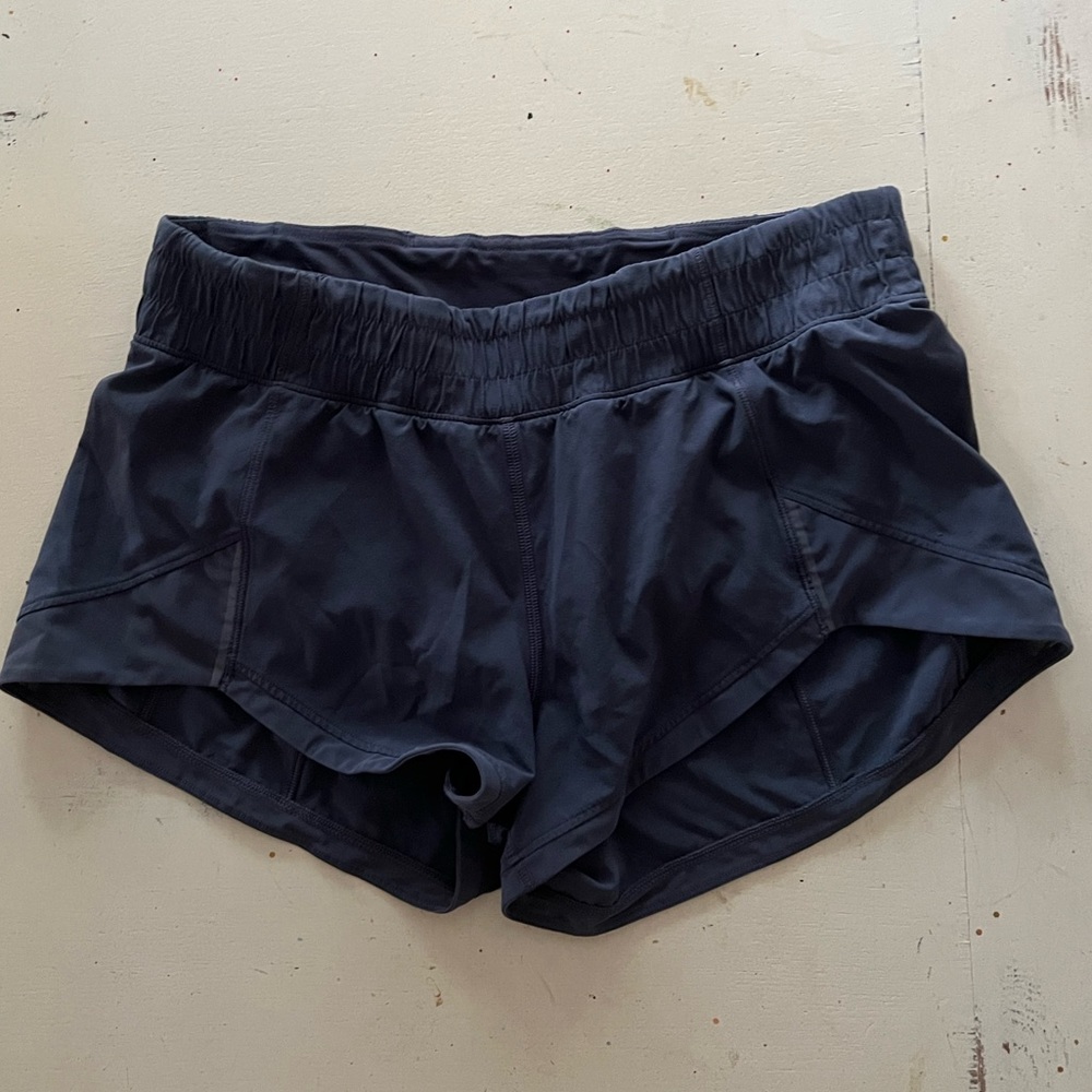 Light grey Lululemon running shorts